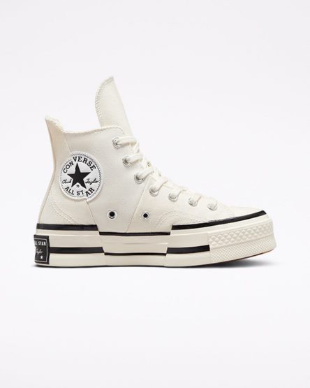 Tenisi Inalti Barbati Converse Chuck 70 Plus Bej Negrii | RO JSKQZ947